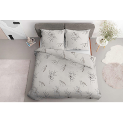 Francouzské 3 dílné povlečení HOME SATIN Elara krémové 4916B  220x200, 2x 70x80