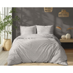 Bavlněné povlečení Lilora šedé 5336B 140x200, 70x80
