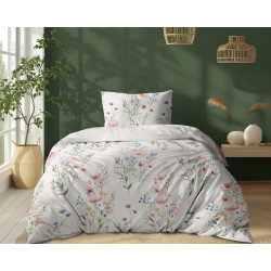 Povlečení bavlněné Violka pudrová 2 dílné, 140x200, 70x90 cm 5499A