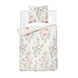 Povlečení bavlněné Violka pudrová 2 dílné, 140x200, 70x90 cm