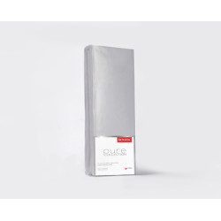 Saténové napínací prostěradlo Pure Collection světle šedé 180X200 ZG