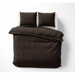 Povlečení jednobarevní  Pure Collection 100% mako satén  Espresso 140x200, 70x80 cm