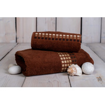 Osuška froté hnědá 70x140 cm Darwin